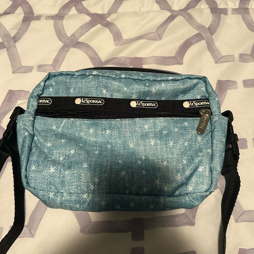 LeSportsac Blue Star Pattern Crossbody Bag